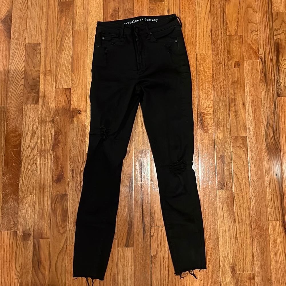 Black Ripped Skinny Jeans